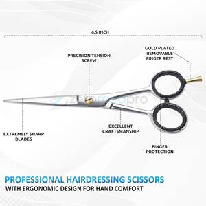 Tijeras de Peluquería de 6.5 Pulgadas que Ofrecen Cortes Suaves y Control de Estilo, Tijeras de Peluquería de Grado Profesional para Cortar el Cabello - Product Image 3