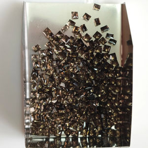 Cuarzo Ahumado Natural de 3MM, Corte Princesa Cuadrado, Gema Suelta de la Mejor Calidad para Joyería y Fabricación de Collares - Product Image 3