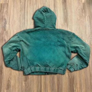 เสื้อฮู้ดแบบมีซิปผ้าคอตตอนออร์แกนิกสำหรับ100% - Product Image 3