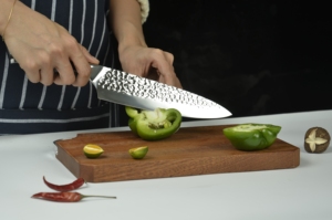 มีดเชฟมืออาชีพมีดคมมีดทำครัวทำจากสเตนเลสเหล็กกล้าคาร์บอนสูงบริการ OEM ODM แบบกำหนดเอง - Product Image 5