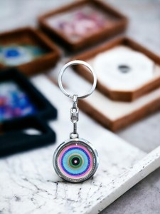 Fashion Carabiner Metal Sticker Keychain with Unique Enamelled Tips and 3D Shape - Product Image 5