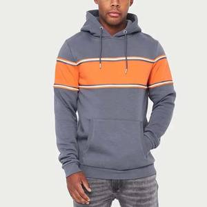 Meilleure vente 100% coton rayé conception hommes sweats à capuche Logo personnalisé pull à manches longues respirant hiver hommes sweats à capuche bases - Product Image 2