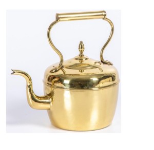 Bule de chaleira de bronze de fundição, venda vintage de latão de café árabe e bule feita na índia