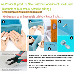 Kenop keramik garis perak Melon hijau pegangan pintu laci Modern & tarik untuk lemari kabinet kamar mandi lemari dapur kamar tidur - Product Image 4