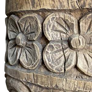 Bouddha en bois sculpté à la main, design traditionnel Feng Shui, pour l'extérieur - Product Image 5
