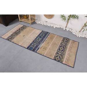 Tapis en laine vintage Beige Noir Patchwork Design 26X64 pieds pour entrée 10mm d'épaisseur 4m de large Tapis en jute à dos en latex pour l'été - Product Image 2