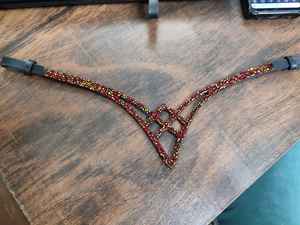 Rub International Rockstone Nuevo estilo Cuero duradero Caballo Browband Logotipo personalizado Diseño de cristal ligero para montar a caballo - Product Image 6