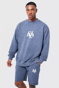 Ensemble short décontracté 2 pièces de haute qualité 100% coton pour hommes du fabricant OEM - Product Image 2