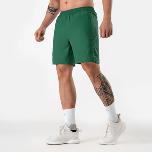 Bermudas de LICRA de secado rápido para hombre con cintura elástica tejida, estilo deportivo, bolsillos ocultos, servicio OEM disponible - Product Image 4