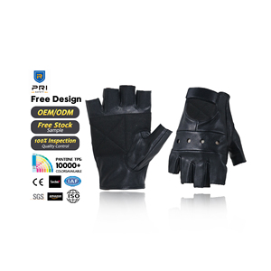 Gants demi-<span class=keywords><strong>doigt</strong></span> de haute qualité en cuir synthétique à faible quantité minimale de commande en silicone, excellente adhérence, gant d'entraînement sportif, de fitness et de gymnastique - Product Image 1
