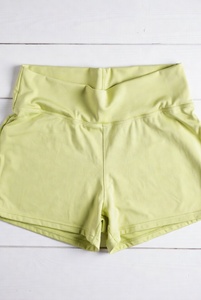 Manufacturers Yoga Biker Stretchy Booty Shorts <b>Tummy</b> <b>Control</b> Compression Waist Scrunch Butt Workout Booty Shorts for Women - Product Image 4