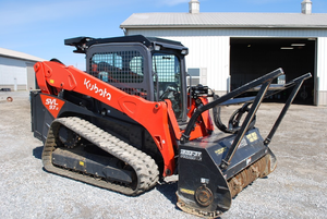 Kubota SSV75 Skid Steer Loader with Forestry <b>Mulcher</b> Compact Track Loader - Product Image 3