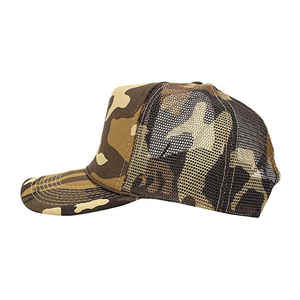 Casquette de camionneur unisexe réglable respirante en coton style 5 panneaux sportive de plein air quatre saisons à fermeture à pression - Product Image 6