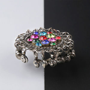 ชุดเครื่องประดับทำมือคุณภาพสูง แนวโน้มใหม่ปี 2024-25 ชุดเครื่องประดับอัฟกันหลากสี สร้อยข้อมือ กำไล สร้อยคอ - Product Image 5