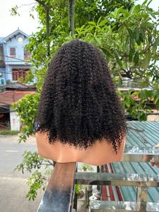 Perruques dentelle frontale pour femmes noires Perruques cheveux humains vietnamiens crépus bouclés de qualité supérieure avec prix de gros très bon marché - Product Image 2