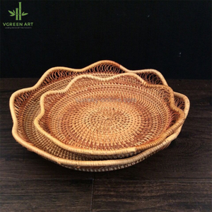 Meilleure vente Napperon en rotin tissé naturel minimaliste écologique fait à la main améliore l'expérience culinaire Vietnam Table Pad Holder - Product Image 2