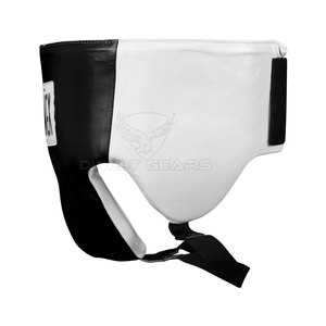 Garde d'aine de boxe en cuir professionnel pour l'entraînement aux arts martiaux-Protecteur confortable réglable - Product Image 3