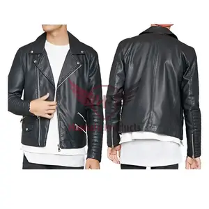 Premium Custom Logo Leather Jackets for Men - High-Quality Wholesale Manufacturer with Best Material at Affordable Prices