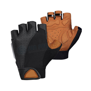 Guantes de gimnasio de carreras de medio dedo para ejercicios de levantamiento de pesas y ciclismo que brindan protección en la palma durante el entrenamiento - Product Image 1