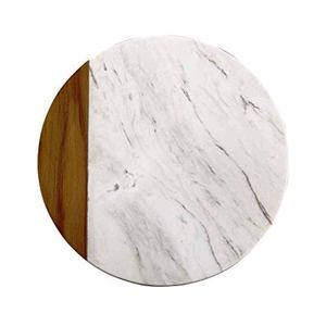 Personnalisation de petites commandes en bois dur et durable de forme ronde rustique de 9 pouces avec logo personnalisé multifonctionnel pour Noël - Product Image 6
