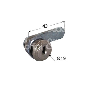 CERRADURA UNIVERSAL D19 para puertas batientes de hasta 15 mm de espesor - Product Image 1