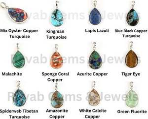 16x22mm Naturel Lapis Lazuli Guérison Cristal Pierre Précieuse À La Main Boho Larme 925 Pendentifs En Argent Fine Navajo Bijoux Pour Femmes - Product Image 4