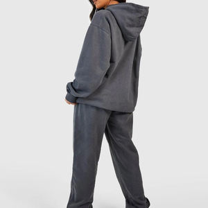 Conjunto de chándal de dos piezas personalizado superventas de alta calidad ajustado para mujer, conjunto de chándal de talla grande para mujer, ropa personalizada, chándal - Product Image 4