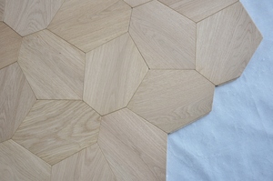 Produits personnalisés haut de gamme, <span class=keywords><strong>parquet</strong></span> en chêne <span class=keywords><strong>hexagonal</strong></span> irrégulier de qualité supérieure, spécifique aux appartements - Product Image 3