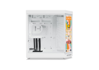 Y70 Touch Infinite Dual Chamber Mid-Tower ATX Case 14.9" Integrated IPS Touchscreen Gaming Computer Towers Full White Casing
