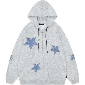 Trendy Men Winter Acid Wash Hoodie Oversized Streetwear Loose Fit Zipper-Up <b>Sweatshirt</b> <b>Retro</b> Faded Fashionable Casual Top 100% - Product Image 5