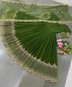 Magnifique robe de soirée traditionnelle musulmane avec impression Georgette Dupatta Vente en gros Prix textile Vêtement Dupattas - Product Image 3