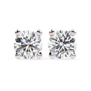 Pendientes de Halo con Diamante Cultivado en Laboratorio de 1.04 Ct, Oro Sólido de 14K, Certificado IGI, Regalo Clásico de Aniversario - Product Image 3