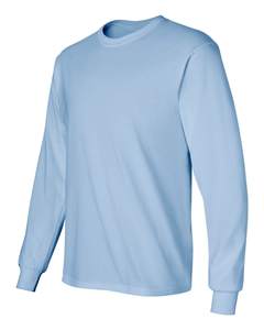 T-shirt à manches longues 100% coton pour hommes et femmes imprimé sur mesure en jersey solide tricoté décontracté vierge teint uni surdimensionné 240 grammes" - Product Image 4