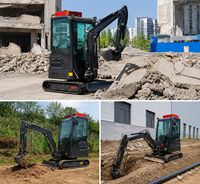 WOMI 1,8 tonne pour mini-excavatrice, accessoire compacteur et déchiqueteur de souches |   Garantie d'un an Importé pour la construction