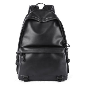 Sacs en cuir véritable en gros, sacs à dos d'école, grande capacité, noir, imperméable, fabriqué au Pakistan, logo personnalisé - Product Image 1
