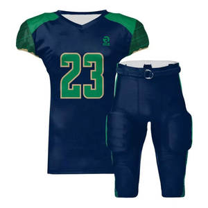 Ensemble d'uniformes de football américain personnalisés sublimation en gros maillot et pantalon lycée collège vêtements d'équipe vêtements de sport OEM - Product Image 1