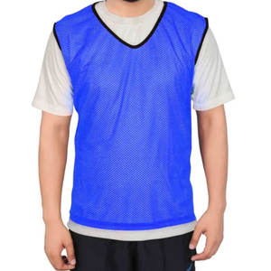 Gilet de sport réversible unisexe pour jeunes, logo personnalisé, football, basketball, entraînement, col en V, imprimé par transfert thermique - Product Image 5