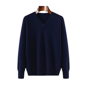 Pulls pour hommes respirants hommes pull 2025 personnalisé cachemire Cardigan hommes fermeture éclair coupe ajustée doublé coton tricoté mâle - Product Image 5