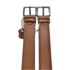 Cinturones de Lujo de Aleación, Cinturón de Cuero Genuino Personalizado, Hebilla Clásica, Cuero de Vaca de Grano Completo de Pakistán, Cómodo, Casual, Formal, OEM - Product Image 1