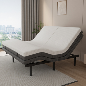 <span class=keywords><strong>Base</strong></span> de <span class=keywords><strong>Cama</strong></span> Ajustable King Size con Colchón, Iluminación Inalámbrica de Altura Ajustable Debajo de la <span class=keywords><strong>Cama</strong></span> y Doble Masaje Integrado - Product Image 4