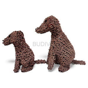 Figura de Perro Tejida a Mano con Jacinto de Agua, Decoración Ecológica para el Hogar, Venta al Por Mayor - Product Image 2