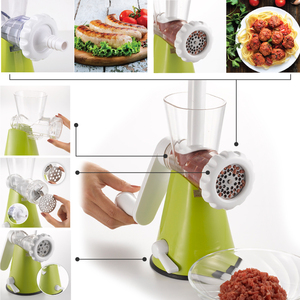 Picadora de carne multifuncional con manivela y base de succión para hacer carne picada, salchichas y galletas - Product Image 2