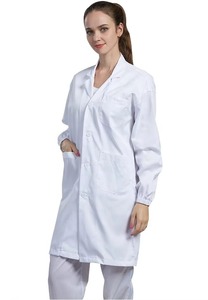 Blouse de laboratoire 100% coton de service OEM blouse de laboratoire de couleur unie légère blouse de laboratoire respirante - Product Image 3