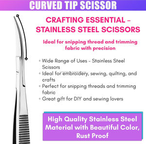 Handmade Stainless Steel Manicure Micro Spring Scissors Curved Blade <b>Nail</b> Eyelash <b>Extensions</b> Beauty Tool New Arrival 2026 - Product Image 3