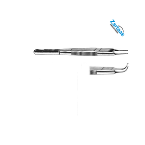 Fórceps de IRIS Stevens de acero inoxidable de alta calidad Curved 1x2 dientes 10,5 cm Instrumentos quirúrgicos Fabricante y exportador - Product Image 2