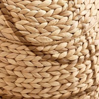 Panier de rangement artisanal en jacinthe d'eau pour le basketball, vente en gros, écologique, fabriqué au Vietnam