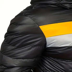 Ropa activa de alta calidad, nuevo diseño, Color sólido, logotipo personalizado, chaqueta acolchada cálida informal con burbujas para hombre, chaqueta de invierno - Product Image 3