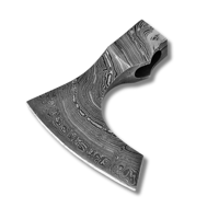 Tête de hache en damas forgée à la main de haute qualité, idéale pour le camping et les activités de plein air, avec manche en bois recouvert de cuir, personnalisable, livraison directe