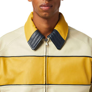 Veste en similicuir au design élégant pour hommes, meilleure qualité, nouvelle mode avec col montant et fermeture éclair pour la moto et le vélo - Product Image 4