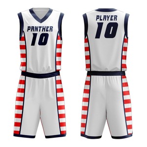 Ensemble de maillots de basket-ball personnalisables pour hommes Survêtement d'université vierge Uniformes de basket-ball unisexe pour jeunes Tenues de basket-ball - Product Image 1